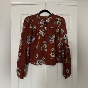 Floral Rust Women's Top